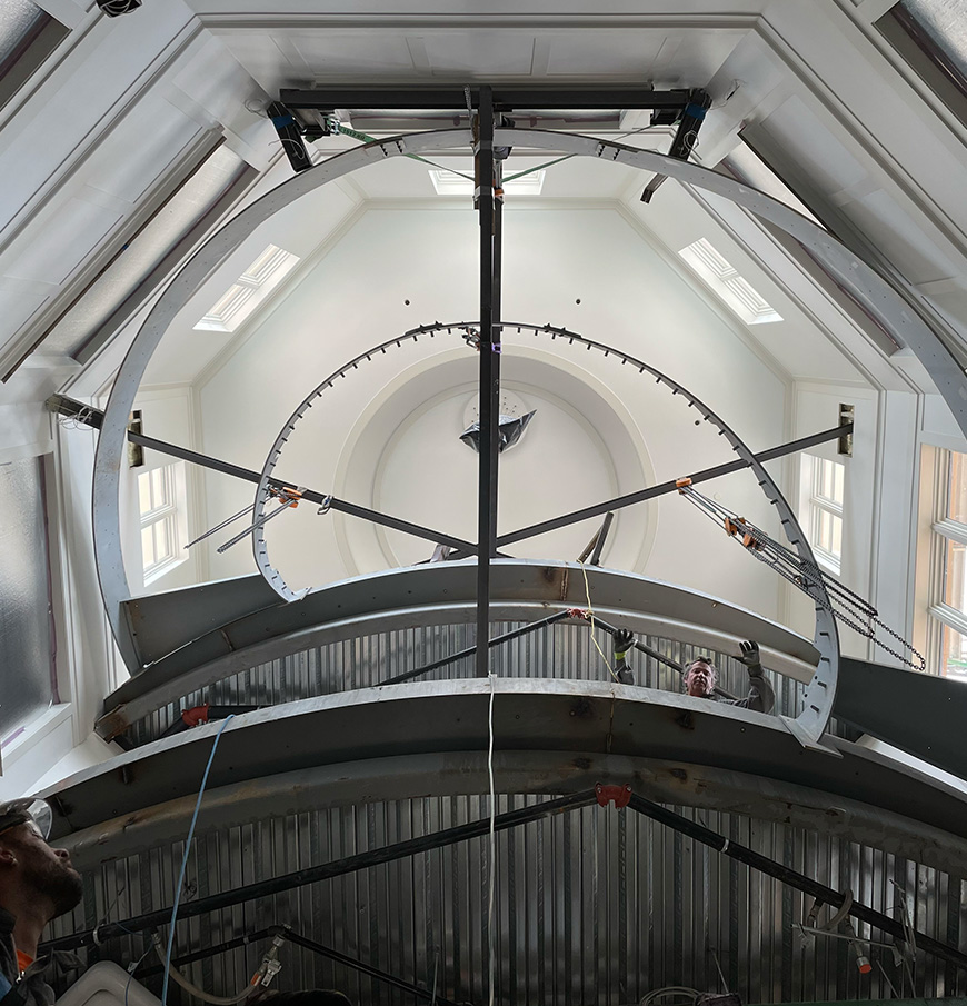 During installation